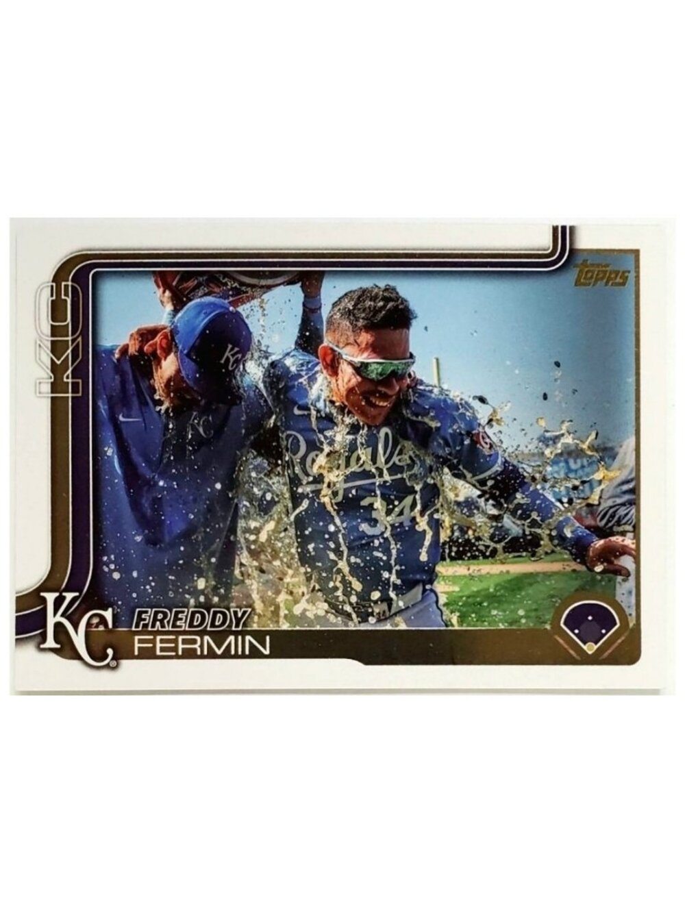 FREDDY FERMIN SSP GOLDEN MIRROR IMAGE VARIATION 2025 TOPPS #346, ROYALS